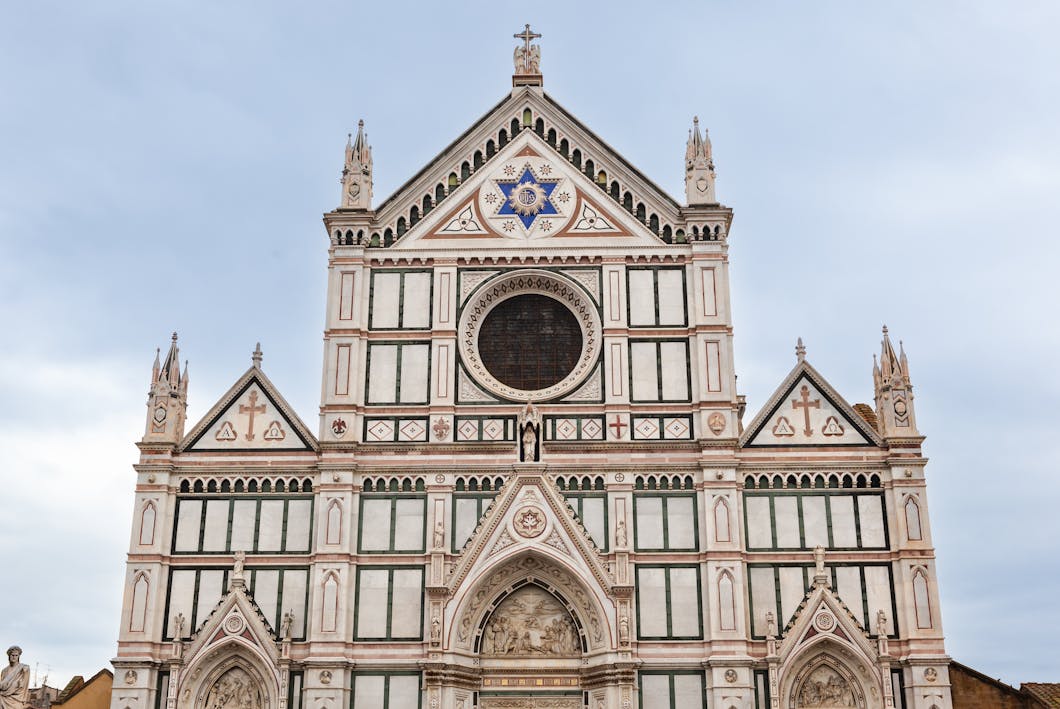 Facade Detail, Basilica di Santa Croce, Florence, Italy