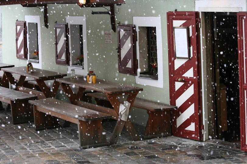snow and sausage