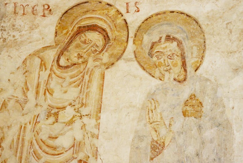 Fresco, c.1180: The Empty Tomb