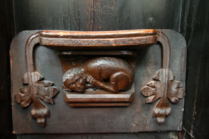 Misericord: Human-Lion Creature