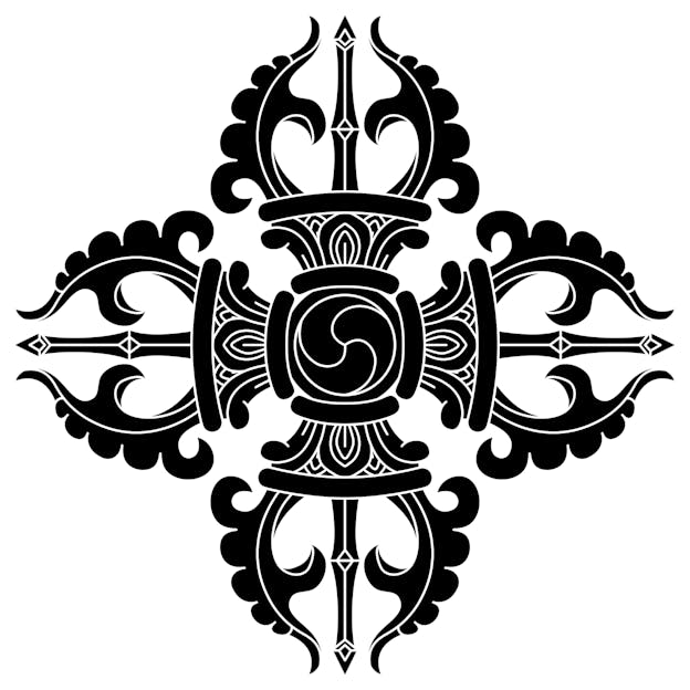 Crossed vajra