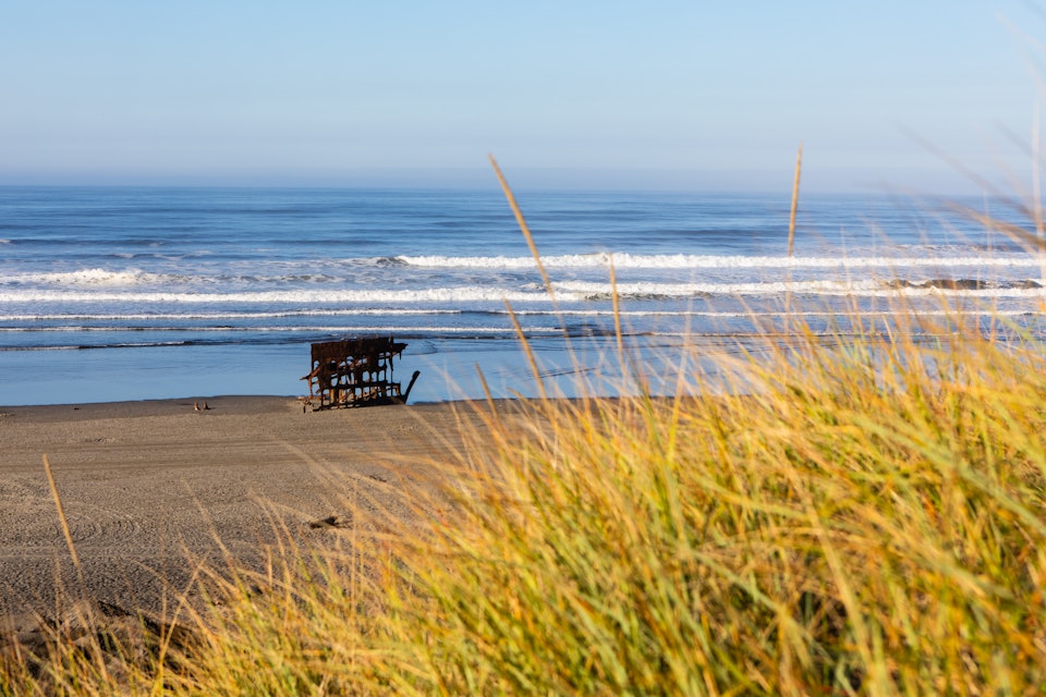 Shipwreck on the Beach - Oregon Coast