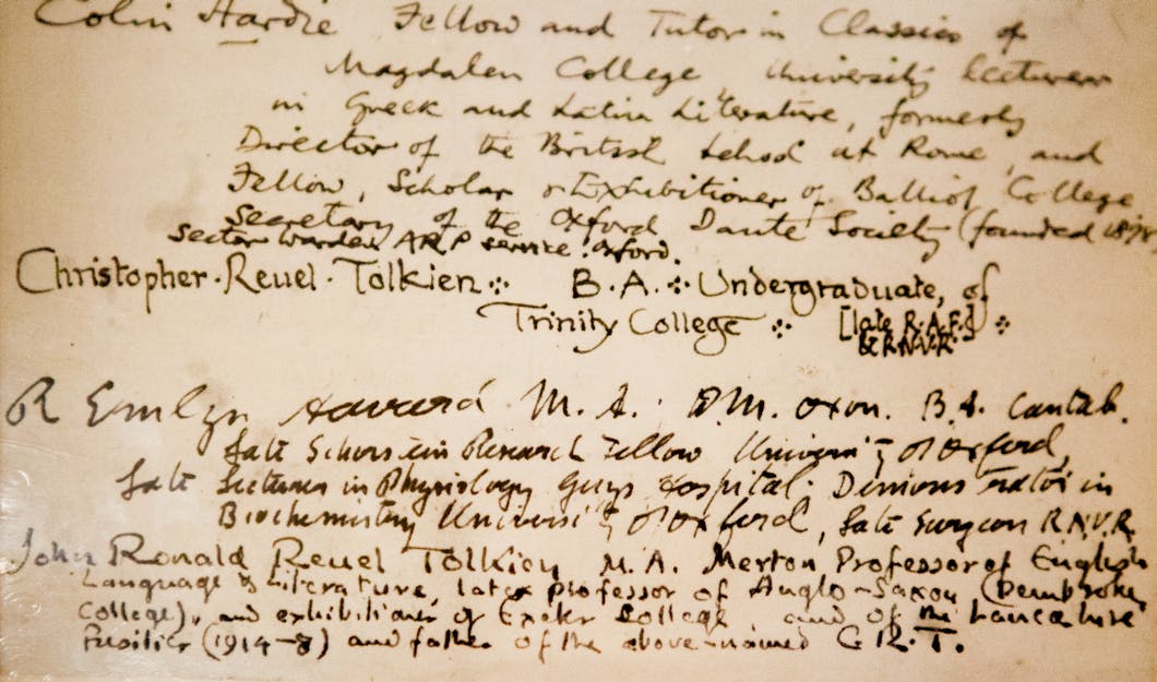 Note from the Inklings, Detail