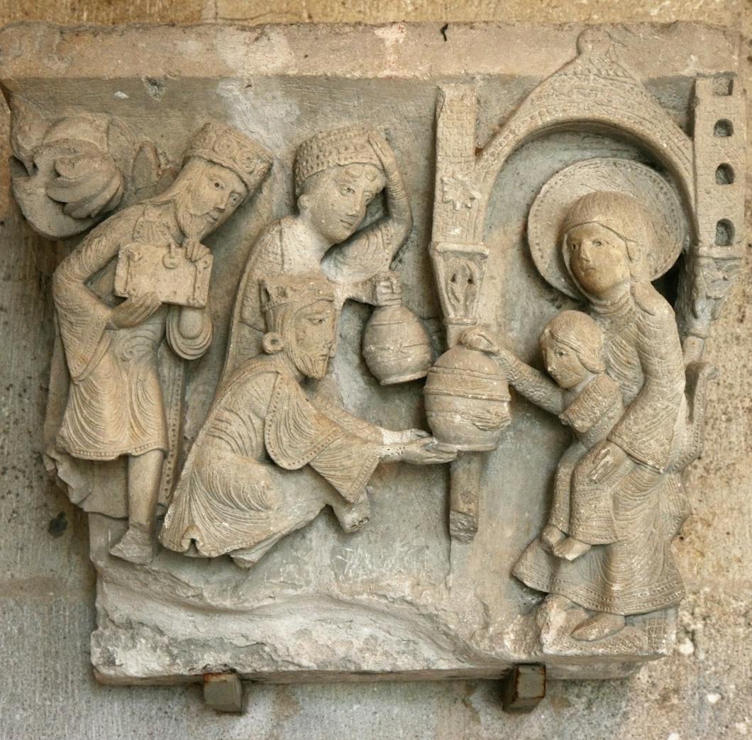 Capital: Adoration of the Magi