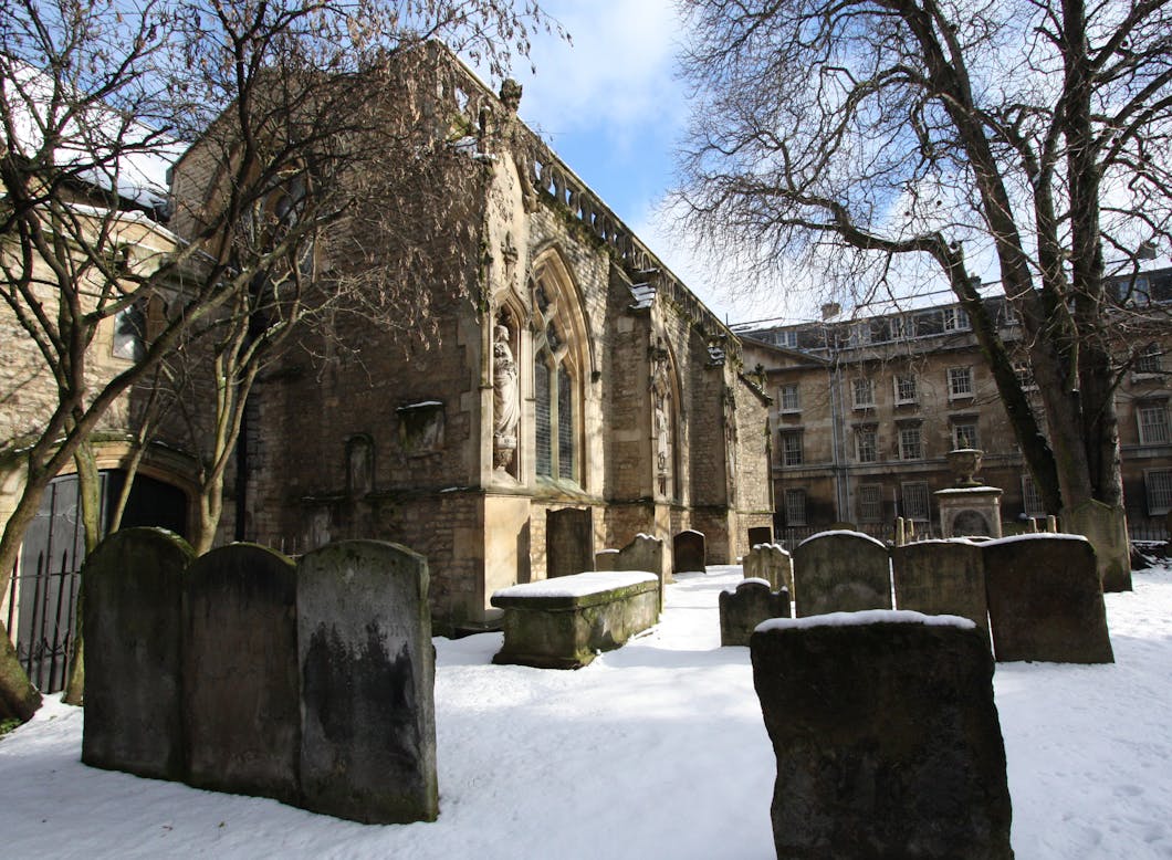 St Mary Magdalen's in snow