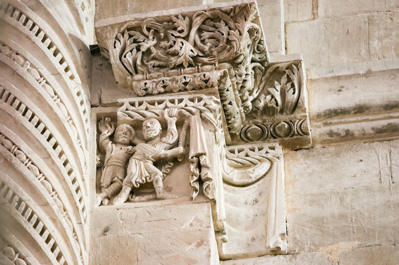 Romanesque Sculpture: Curtain Cornice, St-Paul-Trois-Chateaux, France