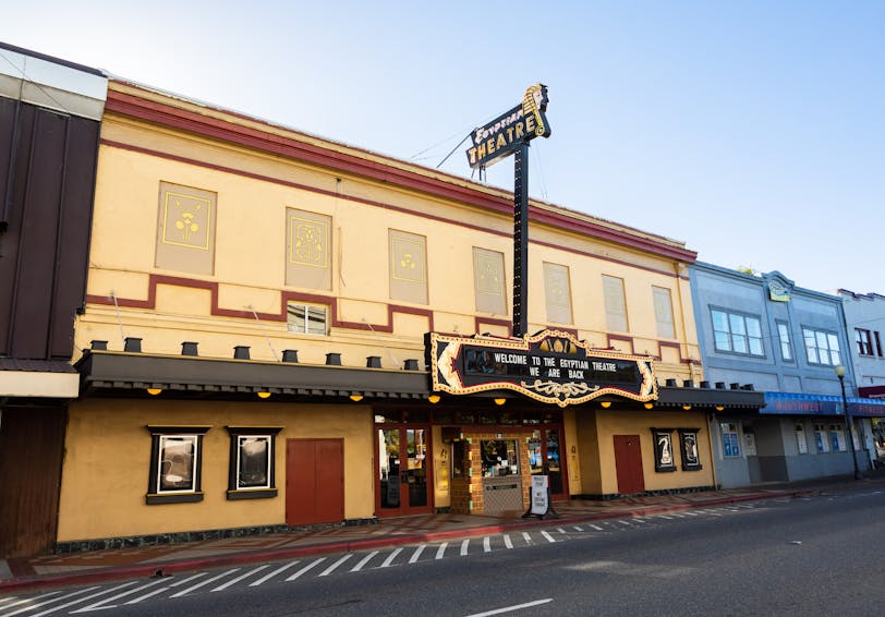 Facade, Egyptian Theatre - Coos Bay, Oregon