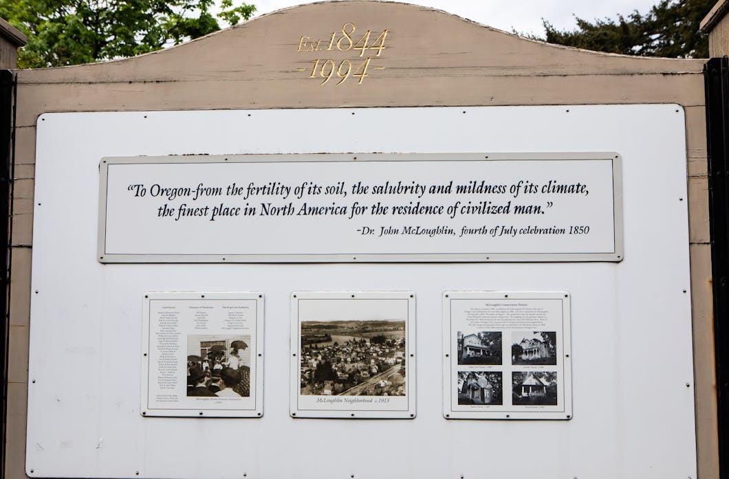 150th Anniversary Sign, Oregon City, Oregon