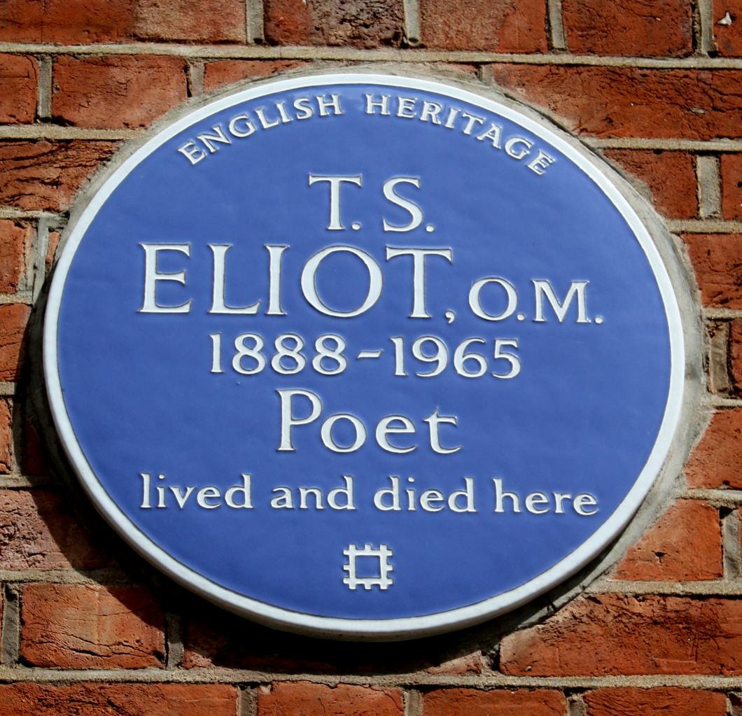T. S. Eliot Blue Plaque
