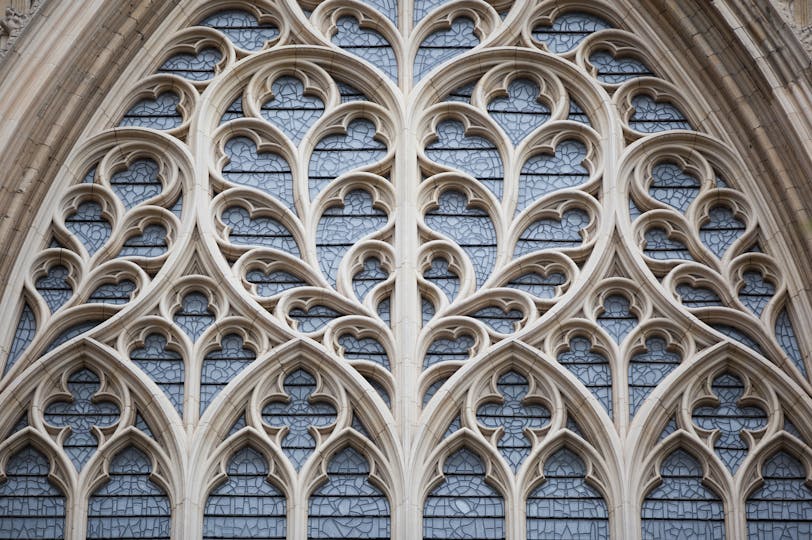 Heart-Shaped Tracery, York Minster, England