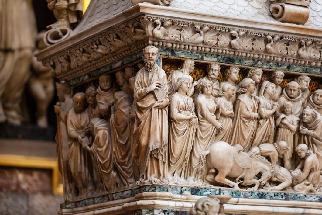 Sarcophagus Sculptures, Tomb of St. Dominic, Bologna, Italy